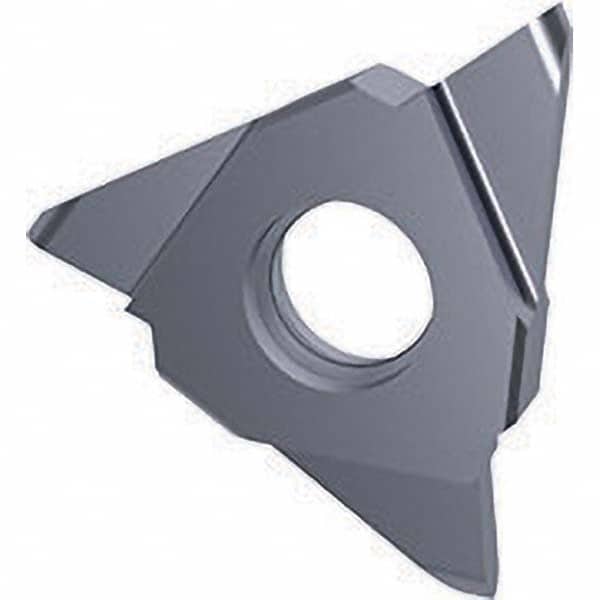 Grooving Insert: GE 30504, Solid Carbide TiCN Finish, Neutral, 1.6 mm Cutting Width, 4 mm Max Depth