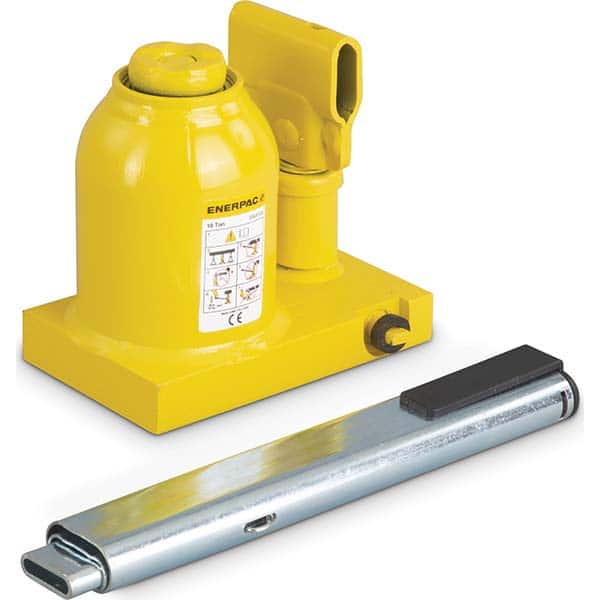 Enerpac - Manual Bottle, Screw, Ratchet & Hydraulic Jacks Type: Hydraulic Bottle Jack Load Capacity (Ton): 10 (Inch) - Apex Tool & Supply