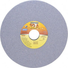 Norton - 8" Diam x 1-1/4" Hole x 1" Thick, I Hardness, 60 Grit Surface Grinding Wheel - Aluminum Oxide, Type 5, Medium Grade, 3,600 Max RPM, Vitrified Bond, One-Side Recess - Apex Tool & Supply
