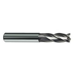20mm Dia. x 104mm Overall Length 4-Flute Square End Solid Carbide SE End Mill-Round Shank-Center Cut-Uncoated - Apex Tool & Supply
