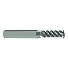 12mm Dia. - 83mm OAL - 45° Helix Bright Carbide End Mill - 6 FL - Apex Tool & Supply
