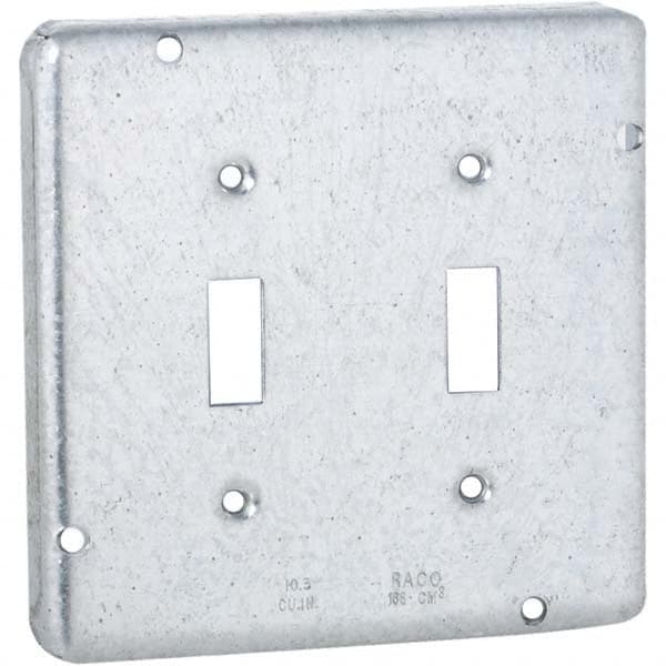 Hubbell-Raco - Steel Electrical Box Cover - Apex Tool & Supply