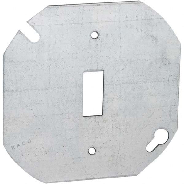Hubbell-Raco - Steel Electrical Box Flat Cover - Apex Tool & Supply