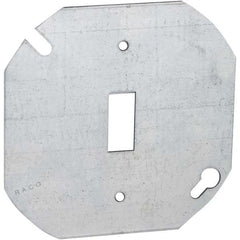 Hubbell-Raco - Steel Electrical Box Flat Cover - Apex Tool & Supply