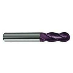19/64" Dia. - 2-1/2" OAL - 30 Helix Firex CBD Ball Nose EM - 4 FL - Apex Tool & Supply