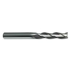 7/16 Dia. x 5 Overall Length 3-Flute Square End Solid Carbide SE End Mill-Round Shank-Center Cut-Uncoated - Apex Tool & Supply