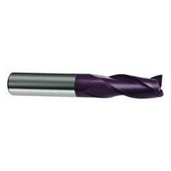 1/4 Dia. x 2-1/2 Overall Length 3-Flute Square End Solid Carbide SE End Mill-Round Shank-Center Cut-Firex - Apex Tool & Supply