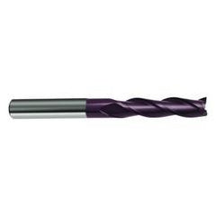 1 Dia. x 4 Overall Length 3-Flute Square End Solid Carbide SE End Mill-Round Shank-Center Cut-Firex - Apex Tool & Supply