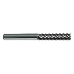5/8" Dia. - 5" OAL - 45° Helix Bright Carbide End Mill - 6 FL - Apex Tool & Supply