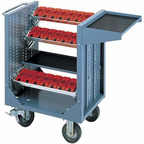 LISTA - CNC Storage Carts Style: CNC Tool Cart with Tool Carrier Taper Size: HSK 100A - Apex Tool & Supply