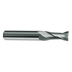 16mm Dia. x 92mm Overall Length 2-Flute Square End Solid Carbide SE End Mill-Round Shank-Center Cut-Uncoated - Apex Tool & Supply