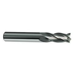 4mm Dia. x 50mm Overall Length 4-Flute Square End Solid Carbide SE End Mill-Round Shank-Center Cut-Uncoated - Apex Tool & Supply