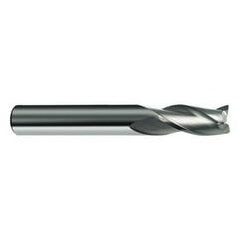 11mm Dia. x 83mm Overall Length 3-Flute Square End Solid Carbide SE End Mill-Round Shank-Center Cut-Firex - Apex Tool & Supply