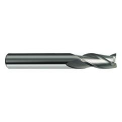14mm Dia. x 83mm Overall Length 3-Flute Square End Solid Carbide SE End Mill-Round Shank-Center Cut-Firex - Apex Tool & Supply