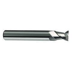 3mm Dia. - 50mm OAL - 45° Helix Bright Carbide End Mill - 2 FL - Apex Tool & Supply