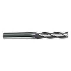 3mm Dia. x 75mm Overall Length 3-Flute Square End Solid Carbide SE End Mill-Round Shank-Center Cut-Firex - Apex Tool & Supply