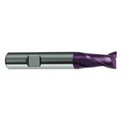 3/8 Dia. x 2-1/2 Overall Length 2-Flute Square End Solid Carbide SE End Mill-Round Shank-Center Cut-Firex - Apex Tool & Supply