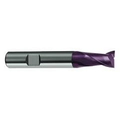 5/16 Dia. x 2-1/2 Overall Length 2-Flute Square End Solid Carbide SE End Mill-Round Shank-Center Cut-Firex - Apex Tool & Supply