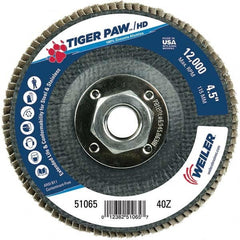 Weiler - Flap Discs Abrasive Type: Coated Flap Disc Type: Type 29 - Apex Tool & Supply