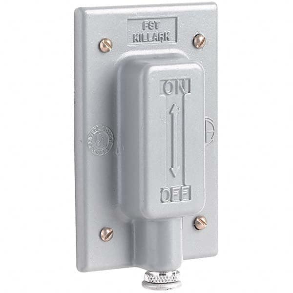 Hubbell Killark - Wall Plates Wall Plate Type: Switch Plates Color: Gray - Apex Tool & Supply