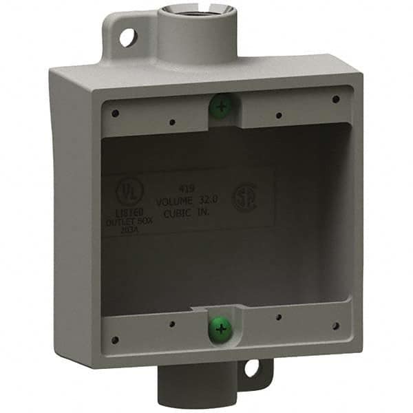 Hubbell Killark - Electrical Outlet Boxes & Switch Boxes Enclosure Type: Device Box Enclosure Shape: Square - Apex Tool & Supply