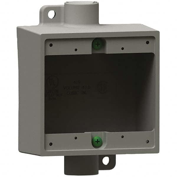 Hubbell Killark - Electrical Outlet Boxes & Switch Boxes Enclosure Type: Device Box Enclosure Shape: Square - Apex Tool & Supply
