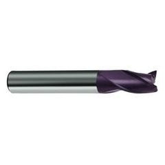 14mm Dia. x 82mm Overall Length 3-Flute Square End Solid Carbide SE End Mill-Round Shank-Center Cut-Firex - Apex Tool & Supply