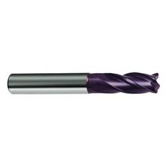 12mm Dia. x 83mm Overall Length 4-Flute Square End Solid Carbide SE End Mill-Round Shank-Center Cut-Firex - Apex Tool & Supply