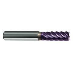 6mm Dia. - 57mm OAL - 45° Helix Firex Carbide End Mill - 6 FL - Apex Tool & Supply