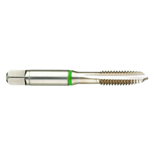 ‎5-40 3FL 2B Cobalt Spiral Point Plug Green Ring Tap-Bright Finish - Apex Tool & Supply