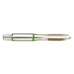 ‎5-40 3FL 2B Cobalt Spiral Point Plug Green Ring Tap-Bright Finish - Apex Tool & Supply