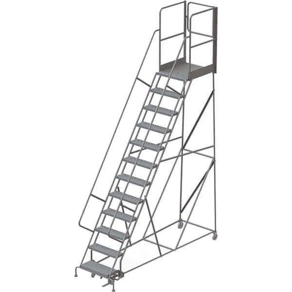 TRI-ARC - Rolling & Wall Mounted Ladders & Platforms Type: Rolling Warehouse Ladder Style: Rolling Platform Ladder - Apex Tool & Supply