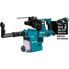 Makita - 36 Volt 1-1/8" SDS Plus Chuck Cordless Rotary Hammer - 5000 BPM, 0 to 980 RPM, Reversible - Apex Tool & Supply