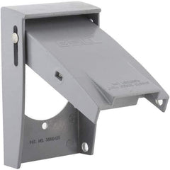 Hubbell-Raco - Weatherproof Box Covers Cover Shape: Rectangle Number of Holes in Outlet: 1 - Apex Tool & Supply