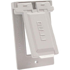 Hubbell-Raco - Weatherproof Box Covers Cover Shape: Rectangle Number of Holes in Outlet: 1 - Apex Tool & Supply