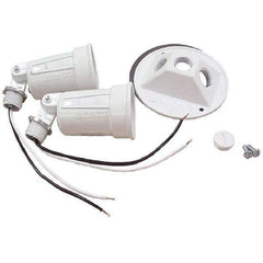 Hubbell-Raco - Weatherproof Box Covers Cover Shape: Round Number of Holes in Outlet: 3 - Apex Tool & Supply