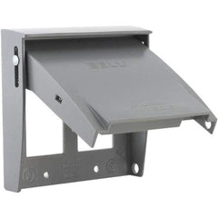 Hubbell-Raco - Weatherproof Box Covers Cover Shape: Rectangle Number of Holes in Outlet: 2 - Apex Tool & Supply