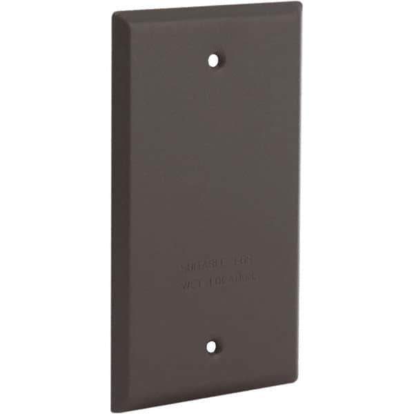 Hubbell-Raco - Weatherproof Box Covers Cover Shape: Rectangle Number of Holes in Outlet: 0 - Apex Tool & Supply