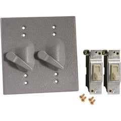 Hubbell-Raco - Weatherproof Box Covers Cover Shape: Rectangle Number of Holes in Outlet: 2 - Apex Tool & Supply