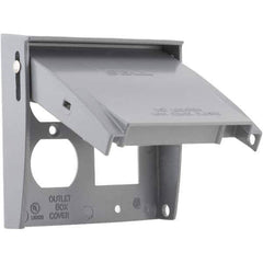 Hubbell-Raco - Weatherproof Box Covers Cover Shape: Rectangle Number of Holes in Outlet: 3 - Apex Tool & Supply