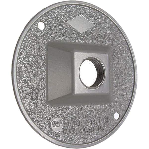 Hubbell-Raco - Weatherproof Box Covers Cover Shape: Round Number of Holes in Outlet: 1 - Apex Tool & Supply