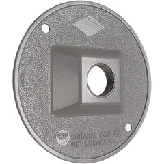 Hubbell-Raco - Weatherproof Box Covers Cover Shape: Round Number of Holes in Outlet: 1 - Apex Tool & Supply