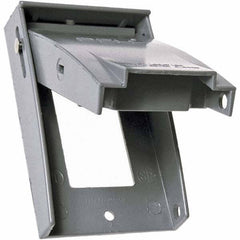 Hubbell-Raco - Weatherproof Box Covers Cover Shape: Rectangle Number of Holes in Outlet: 1 - Apex Tool & Supply