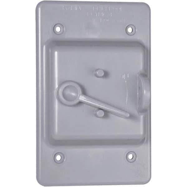 Hubbell-Raco - Weatherproof Box Covers Cover Shape: Rectangle Number of Holes in Outlet: 1 - Apex Tool & Supply