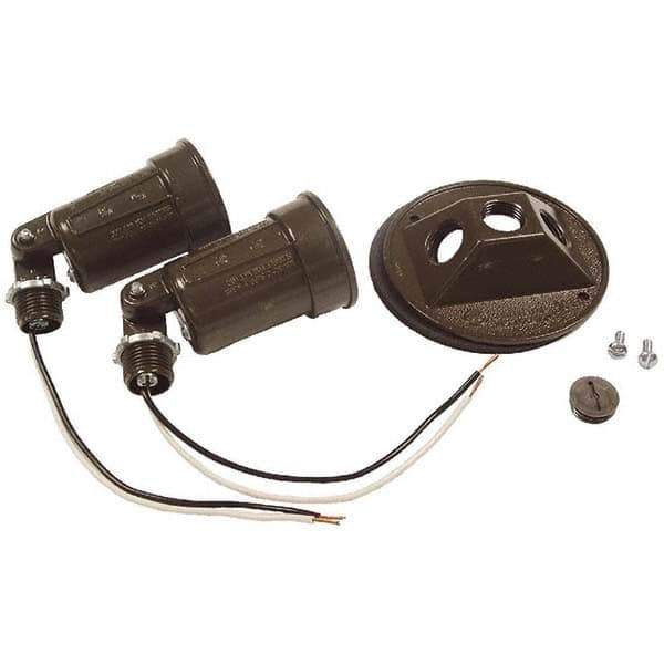 Hubbell-Raco - Weatherproof Box Covers Cover Shape: Round Number of Holes in Outlet: 3 - Apex Tool & Supply