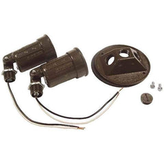 Hubbell-Raco - Weatherproof Box Covers Cover Shape: Round Number of Holes in Outlet: 3 - Apex Tool & Supply