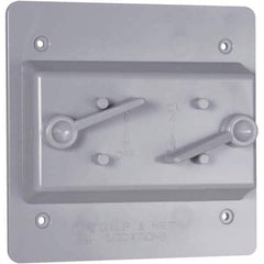 Hubbell-Raco - Weatherproof Box Covers Cover Shape: Rectangle Number of Holes in Outlet: 2 - Apex Tool & Supply
