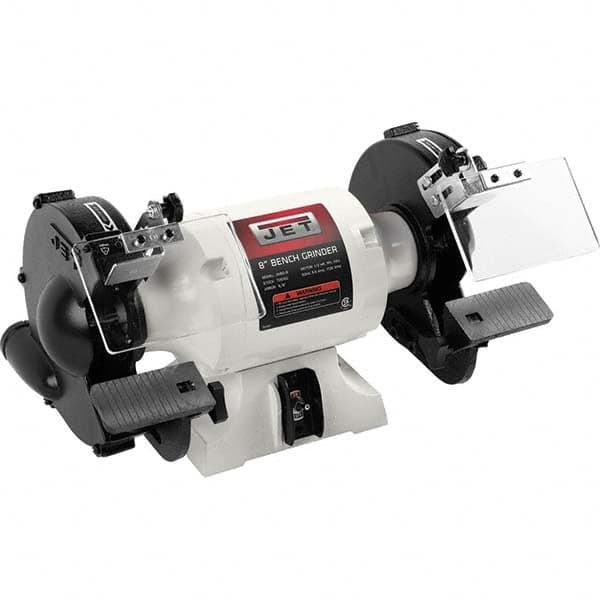 Jet - Bench Grinders & Buffers Machine Type: Bench Grinder Wheel Diameter (Inch): Accepts 8 - Apex Tool & Supply