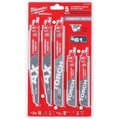 Milwaukee Tool - Reciprocating Saw Blade Sets Blade Material: Bi-Metal Minimum Blade Length (Inch): 6 - Apex Tool & Supply