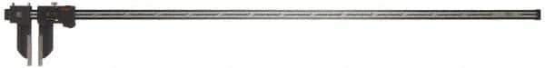 Mitutoyo - 0 to 1,500mm Range, 0.01mm Resolution, IP66 Electronic Caliper - Stainless Steel with 6" Carbon Fiber Reinforced Plastic (CFRP) Jaws, 0.004" Accuracy, SPC Output - Apex Tool & Supply